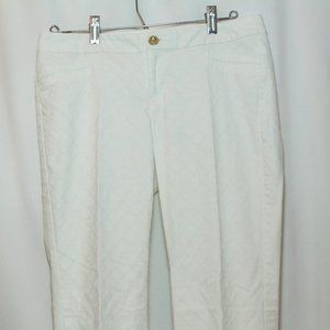 Lilly Pulitzer Kelly Textured Ankle Pants White